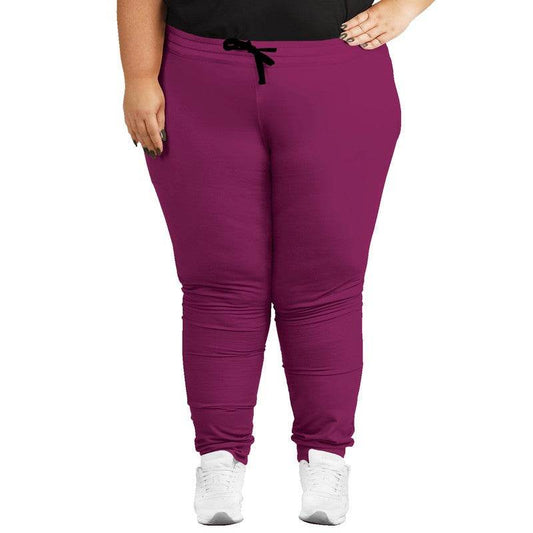 Magenta Rose Joggers PLUS (PIM1-ME-DE) - Woman Front PLUS