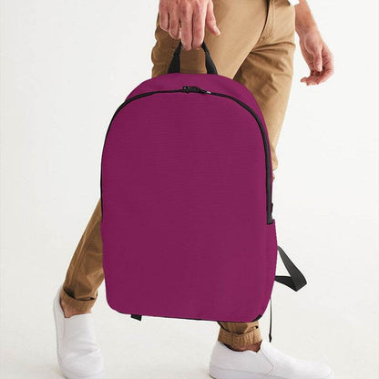 Magenta Rose Waterproof Backpack (PIM1-ME-DE) - Man Holding CloseUp