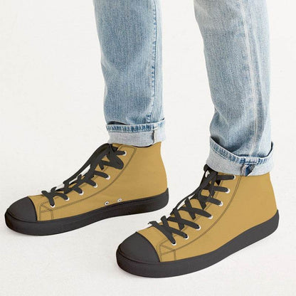 Marigold Men's High-Top Canvas Sneakers (YO1-ME-ME) - Man CloseUp