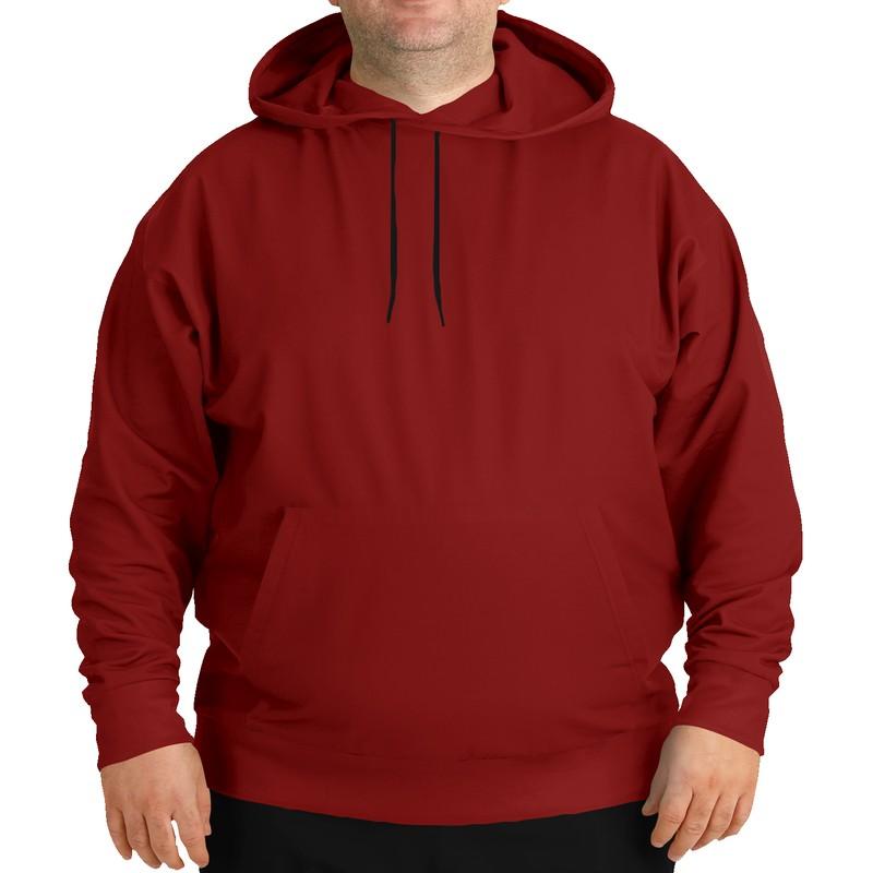 Maroon Hoodie (C0M100Y100K60) - Man Front PLUS