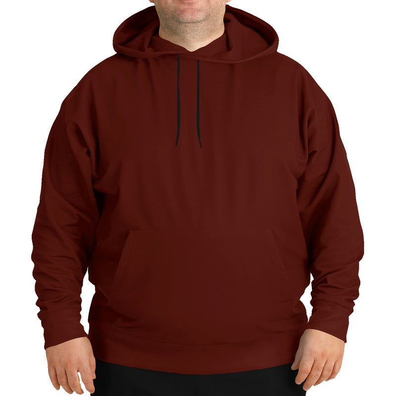 Maroon Hoodie PLUS (R-MU-DE) - Man Front PLUS