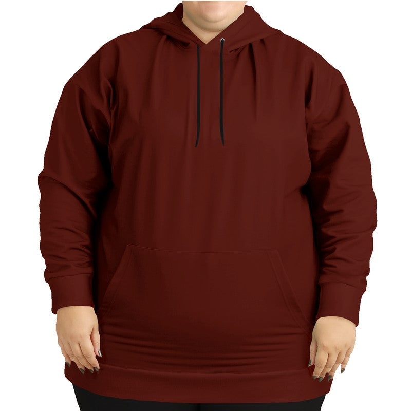 Maroon Hoodie PLUS (R-MU-DE) - Woman Front PLUS