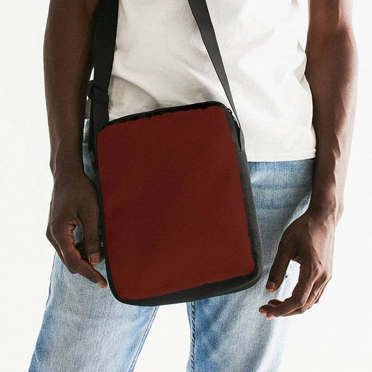Maroon Messenger Pouch (R-MU-DE) - Man Front CloseUp
