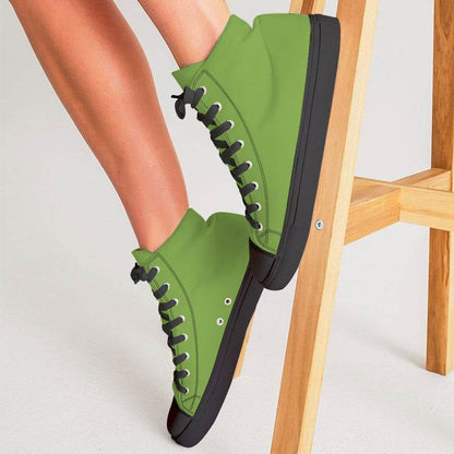 Matcha Women's High-Top Canvas Sneakers (GL3-CL-DE) - Woman CloseUp