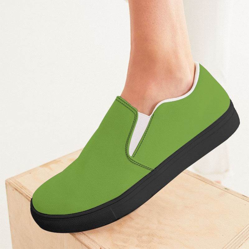 Matcha Women's Slip-On Canvas Sneakers (GL3-CL-DE) - Woman CloseUp