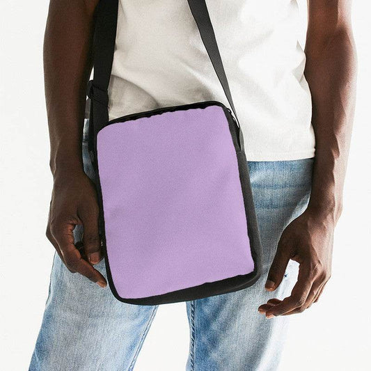 Mauve Messenger Pouch (MPU2-MU-LI) - Man Front CloseUp