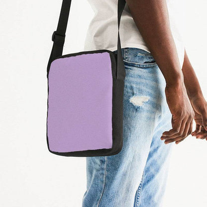 Mauve Messenger Pouch (MPU2-MU-LI) - Man Side CloseUp