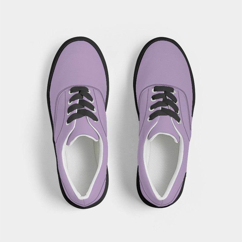 Mauve Women's Canvas Sneakers (MPU2-MU-LI) - Top