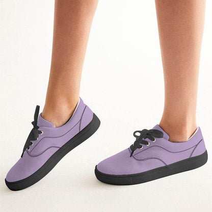 Mauve Women's Canvas Sneakers (MPU2-MU-LI) - Woman CloseUp