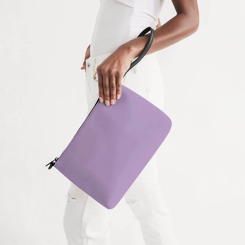 Mauve Zip Pouch (MPU2-MU-LI) - Side Holding