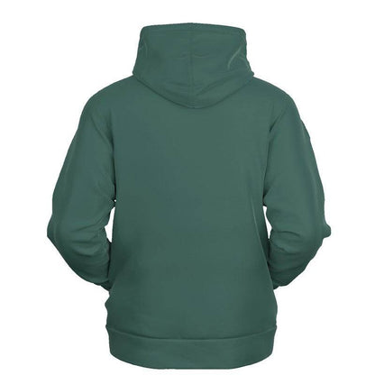 Medium-Dark Fully-Muted Blue-Green Hoodie (BG-FM-MD) - Ghost Back