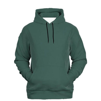 Medium-Dark Fully-Muted Blue-Green Hoodie (BG-FM-MD) - Ghost Front