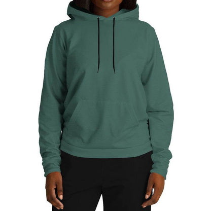 Medium-Dark Fully-Muted Blue-Green Hoodie (BG-FM-MD) - Woman Front