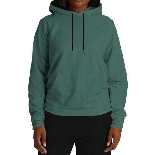Medium-Dark Fully-Muted Blue-Green Hoodie (BG-FM-MD) - Woman Front