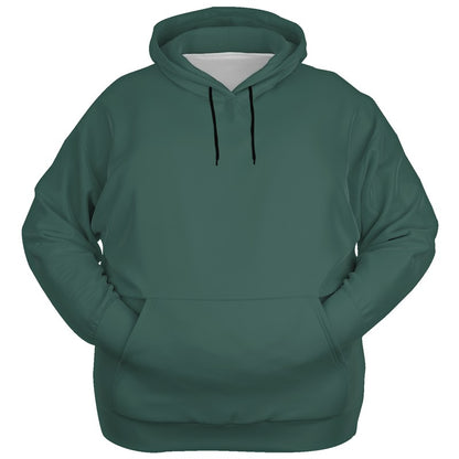 Medium-Dark Fully-Muted Blue-Green Hoodie PLUS (BG-FM-MD) - Ghost Front PLUS