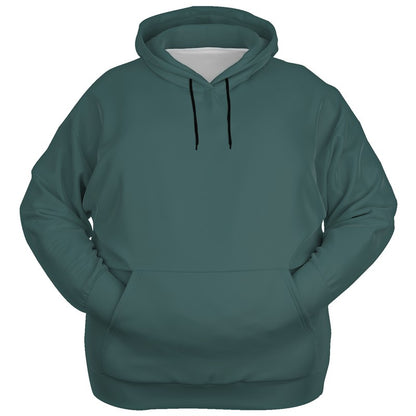 Medium-Dark Fully-Muted Blue-Green Hoodie PLUS (CBG2-FM-MD) - Ghost Front PLUS