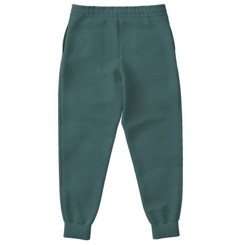 Medium-Dark Fully-Muted Blue-Green Joggers (CBG2-FM-MD) - Back