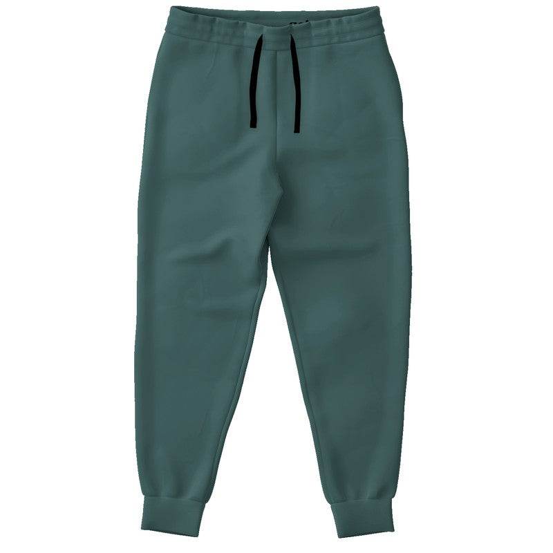 Medium-Dark Fully-Muted Blue-Green Joggers (CBG2-FM-MD) - Front