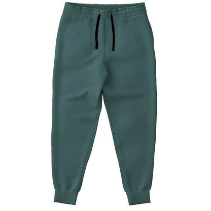 Medium-Dark Fully-Muted Blue-Green Joggers (CBG2-FM-MD) - Front