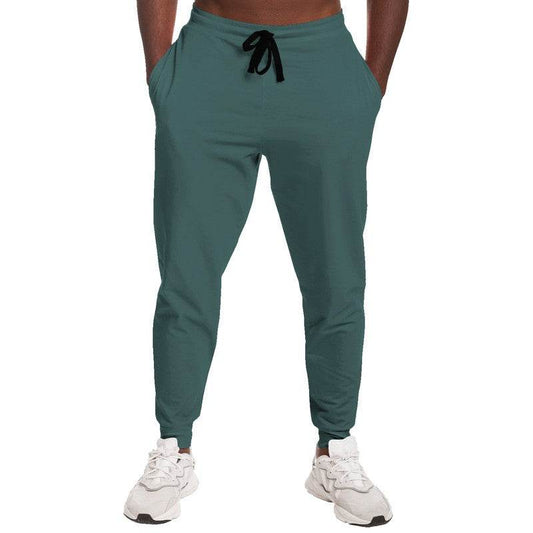Medium-Dark Fully-Muted Blue-Green Joggers (CBG2-FM-MD) - Man Front