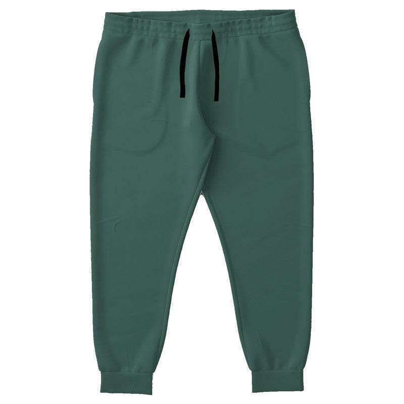 Medium-Dark Fully-Muted Blue-Green Joggers PLUS (BG-FM-MD) - Front PLUS
