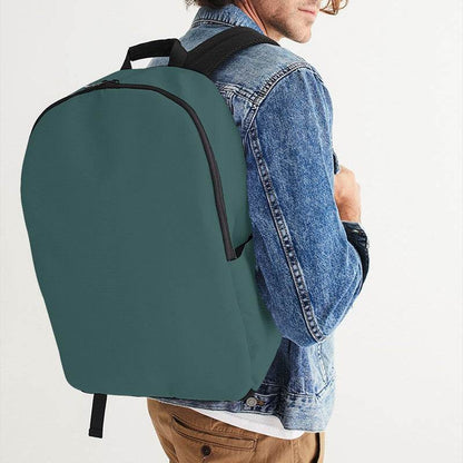 Medium-Dark Fully-Muted Blue-Green Waterproof Backpack (CBG2-FM-MD) - Man CloseUp