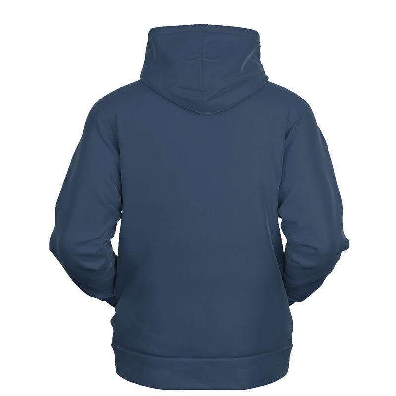 Medium-Dark Fully-Muted Blue Hoodie (IB2-FM-MD) - Ghost Back