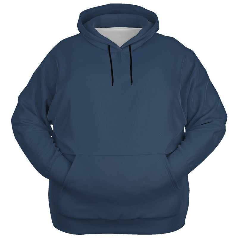 Medium-Dark Fully-Muted Blue Hoodie PLUS (IB2-FM-MD) - Ghost Front PLUS