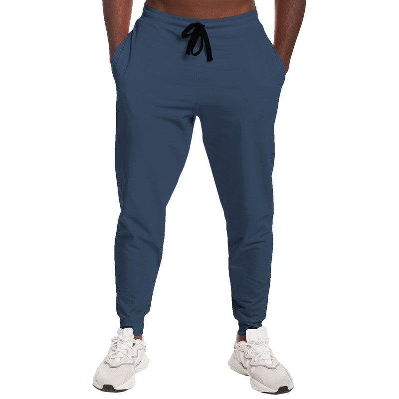 Medium-Dark Fully-Muted Blue Joggers (IB2-FM-MD) - Man Front