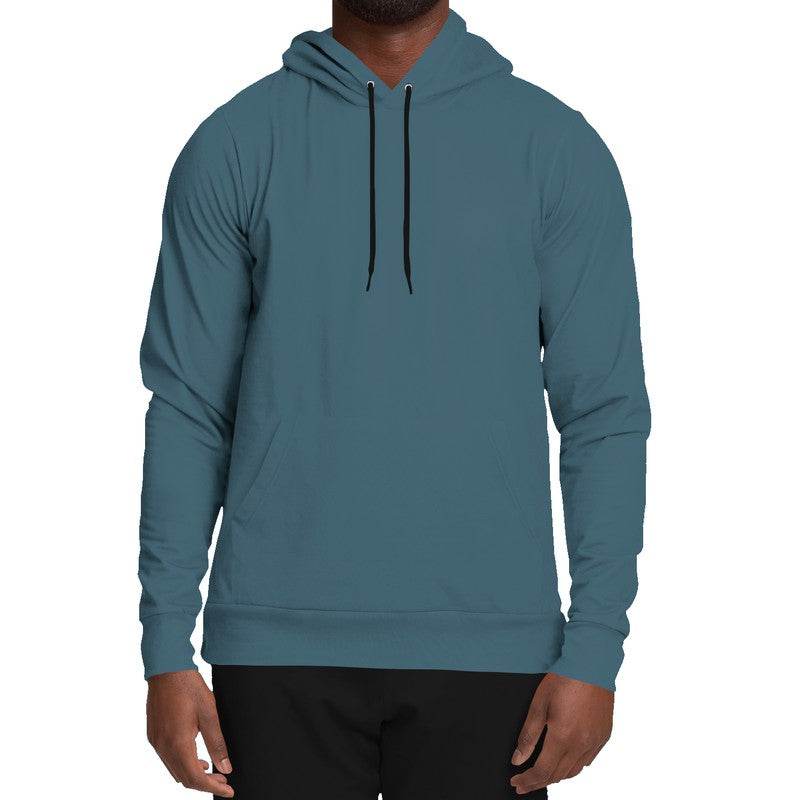 Medium-Dark Fully-Muted Cyan Hoodie (BC2-FM-MD) - Man Front