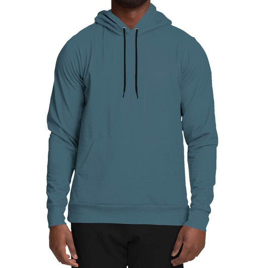 Medium-Dark Fully-Muted Cyan Hoodie (BC2-FM-MD) - Man Front