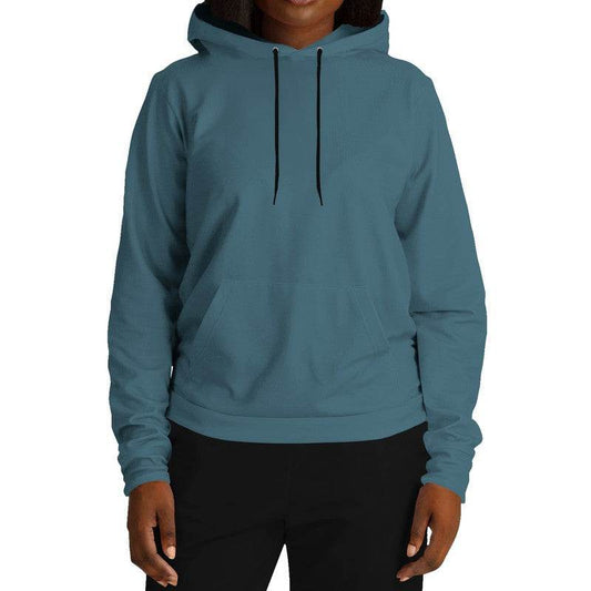 Medium-Dark Fully-Muted Cyan Hoodie (BC2-FM-MD) - Woman Front
