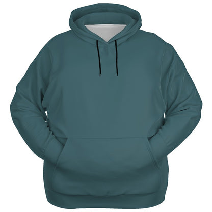 Medium-Dark Fully-Muted Cyan Hoodie PLUS (C-FM-MD) - Ghost Front PLUS