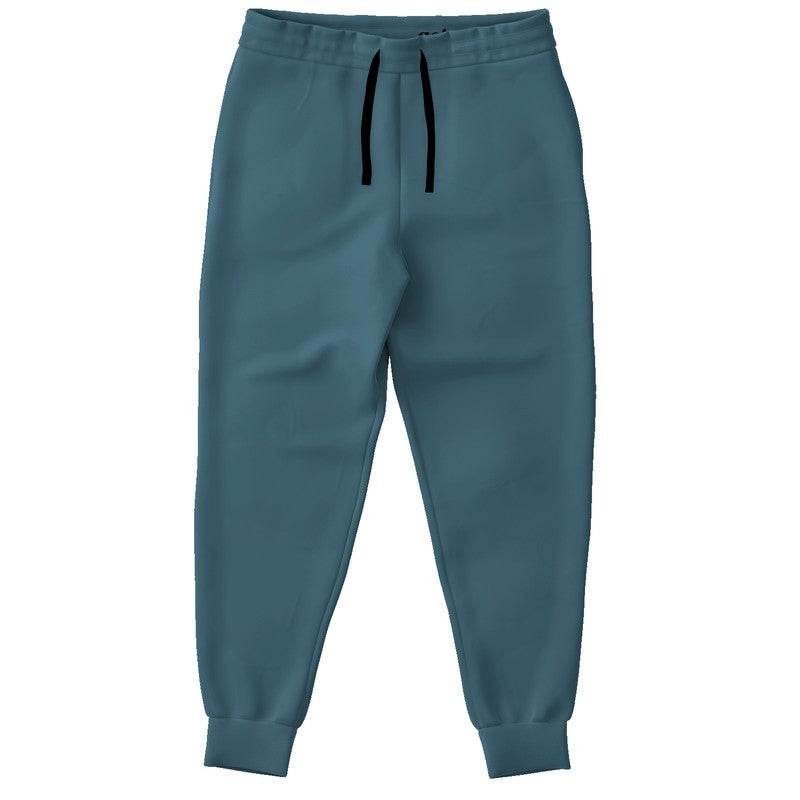 Medium-Dark Fully-Muted Cyan Joggers (BC2-FM-MD) - Front