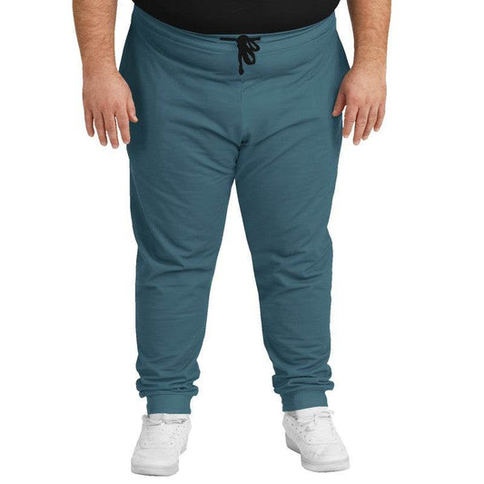 Medium-Dark Fully-Muted Cyan Joggers PLUS (BC2-FM-MD) - Man Front PLUS