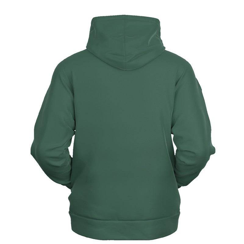 Medium-Dark Fully-Muted Green Hoodie (BGG2-FM-MD) - Ghost Back