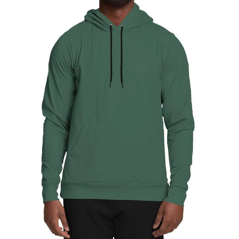 Medium-Dark Fully-Muted Green Hoodie (BGG2-FM-MD) - Man Front