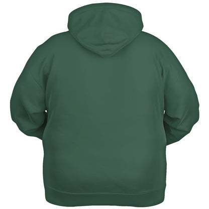 Medium-Dark Fully-Muted Green Hoodie PLUS (BGG2-FM-MD) - Ghost Back PLUS