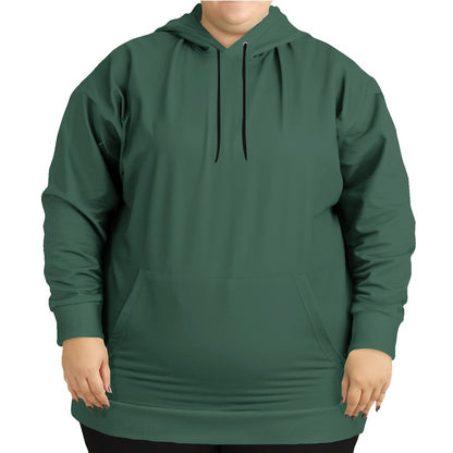 Medium-Dark Fully-Muted Green Hoodie PLUS (BGG2-FM-MD) - Woman Front PLUS