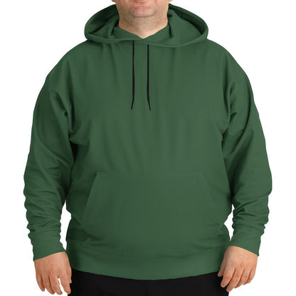 Medium-Dark Fully-Muted Green Hoodie PLUS (G-FM-MD) - Man Front PLUS
