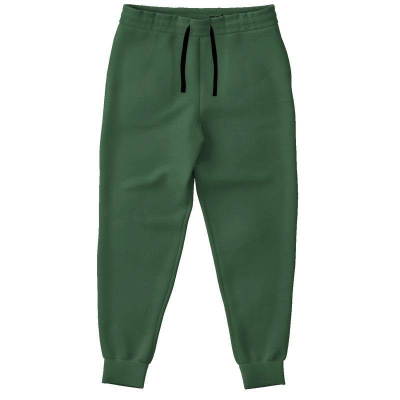 Medium-Dark Fully-Muted Green Joggers (G-FM-MD) - Front