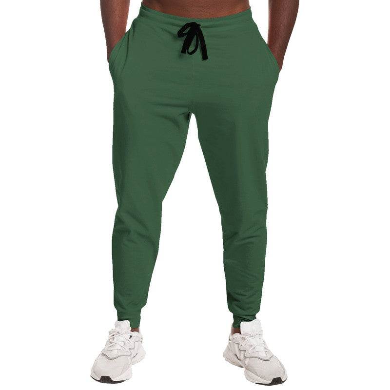 Medium-Dark Fully-Muted Green Joggers (G-FM-MD) - Man Front