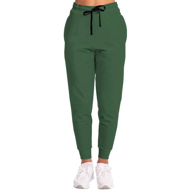 Medium-Dark Fully-Muted Green Joggers (G-FM-MD) - Woman Front