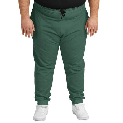 Medium-Dark Fully-Muted Green Joggers PLUS (BGG2-FM-MD) - Man Front PLUS