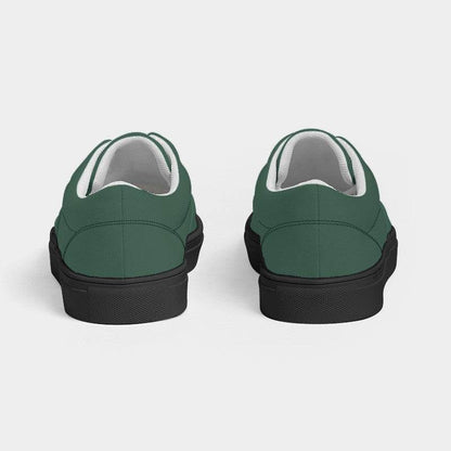 Medium-Dark Fully-Muted Green Men's Canvas Sneakers (BGG2-FM-MD) - Back