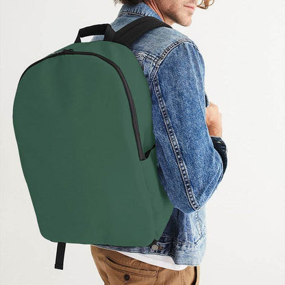Medium-Dark Fully-Muted Green Waterproof Backpack (BGG2-FM-MD) - Man CloseUp