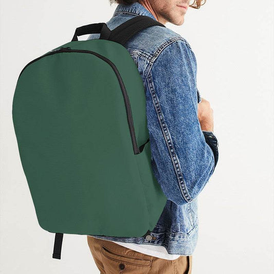 Medium-Dark Fully-Muted Green Waterproof Backpack (BGG2-FM-MD) - Man CloseUp