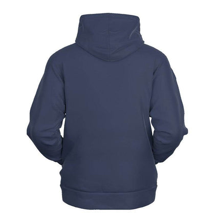 Medium-Dark Fully-Muted Indigo Hoodie (I-FM-MD) - Ghost Back