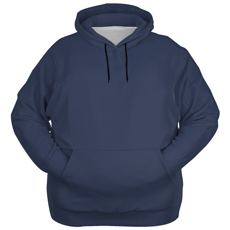 Medium-Dark Fully-Muted Indigo Hoodie PLUS (I-FM-MD) - Ghost Front PLUS
