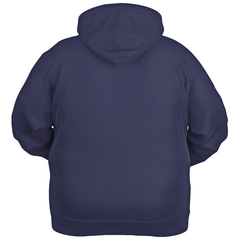 Medium-Dark Fully-Muted Indigo Hoodie PLUS (PUI2-FM-MD) - Ghost Back PLUS